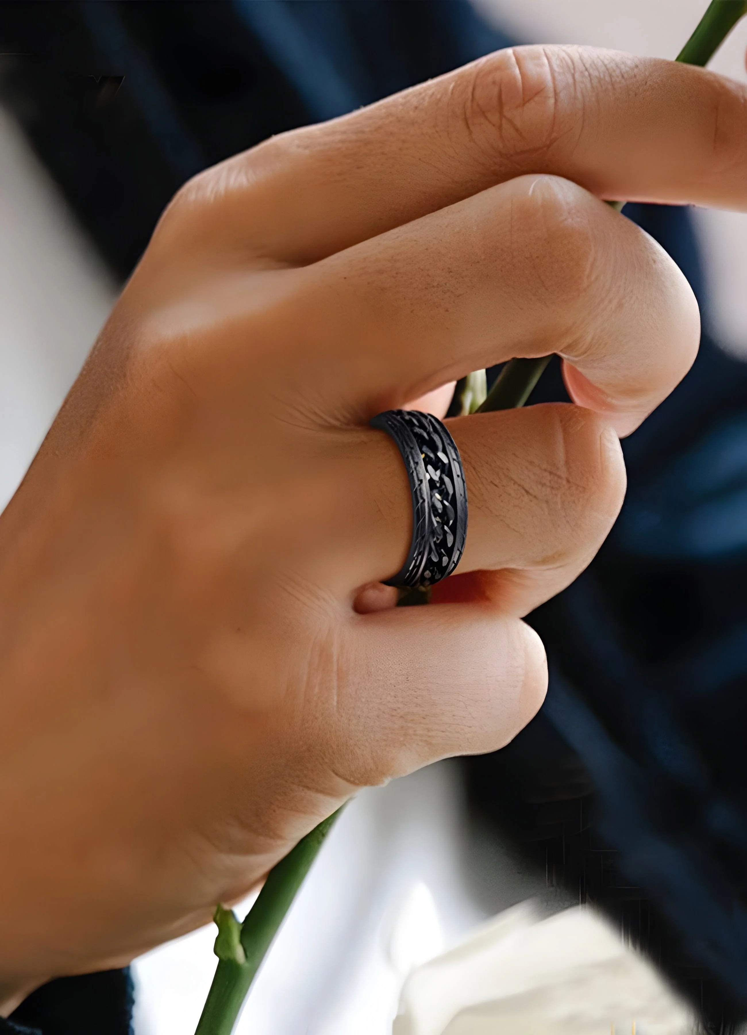 Black Chain Ring - Image 3