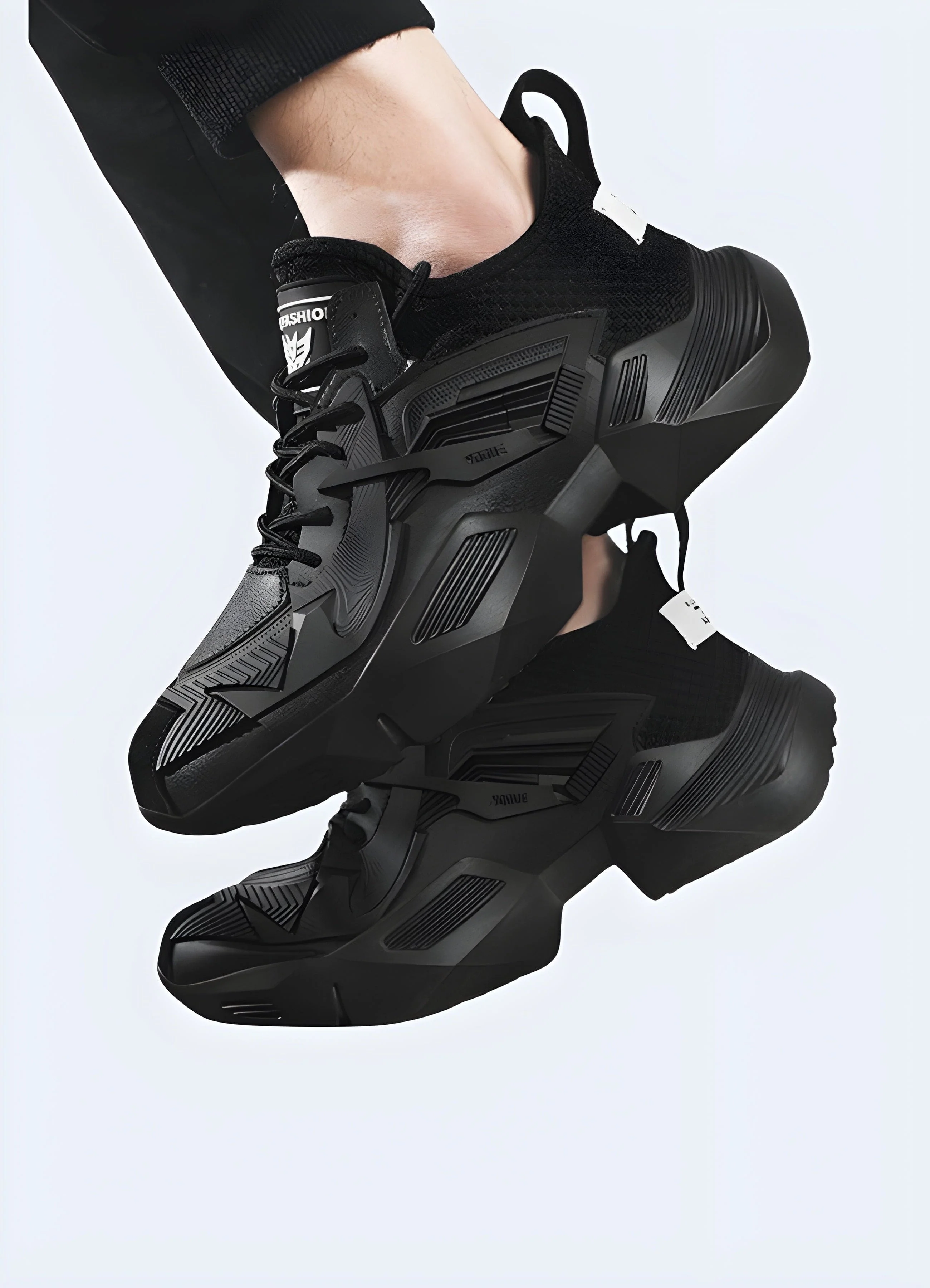 Black Streetwear Sneakers - Image 3