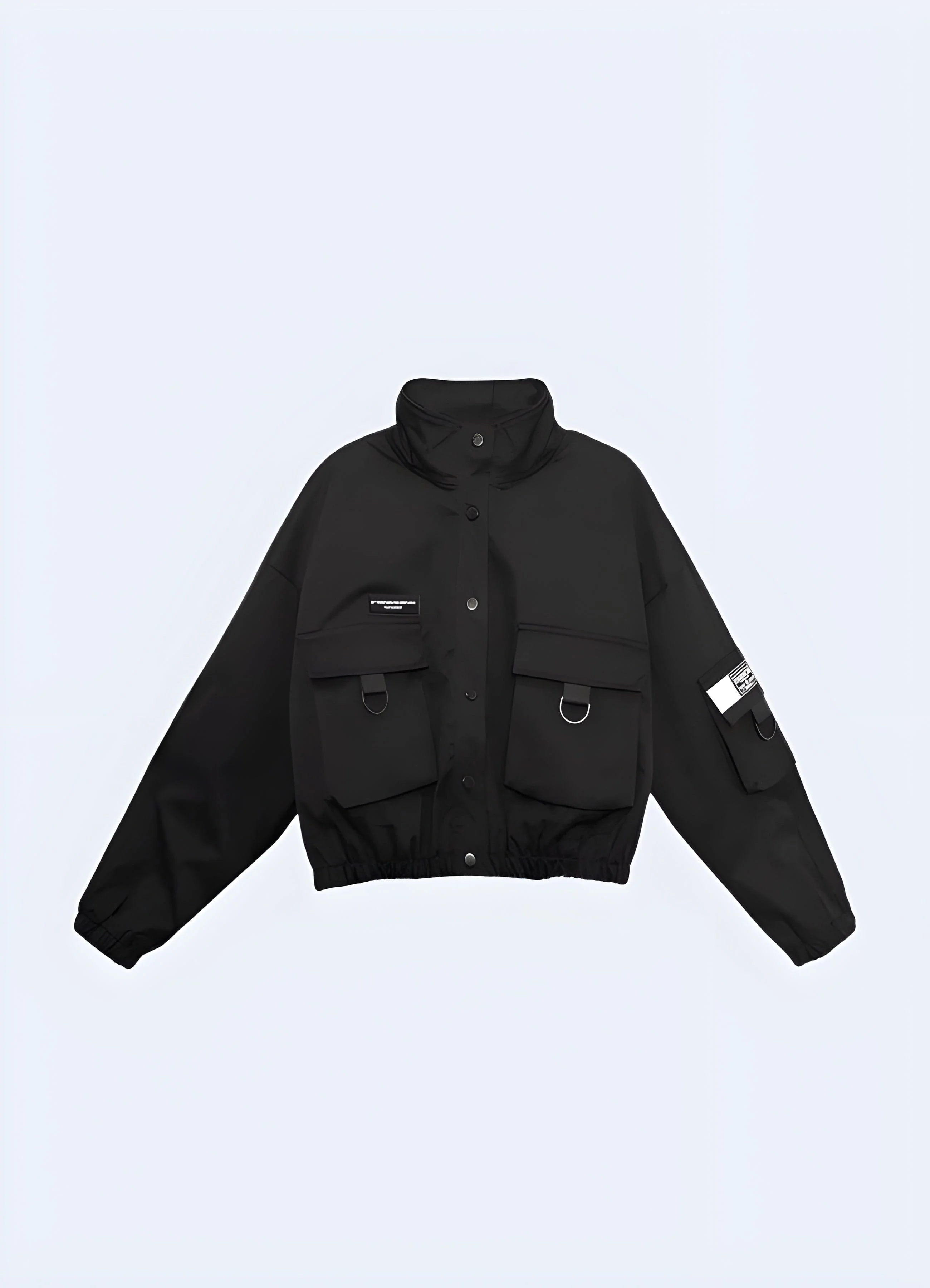 Black Tactical Bomber Women - Image 3