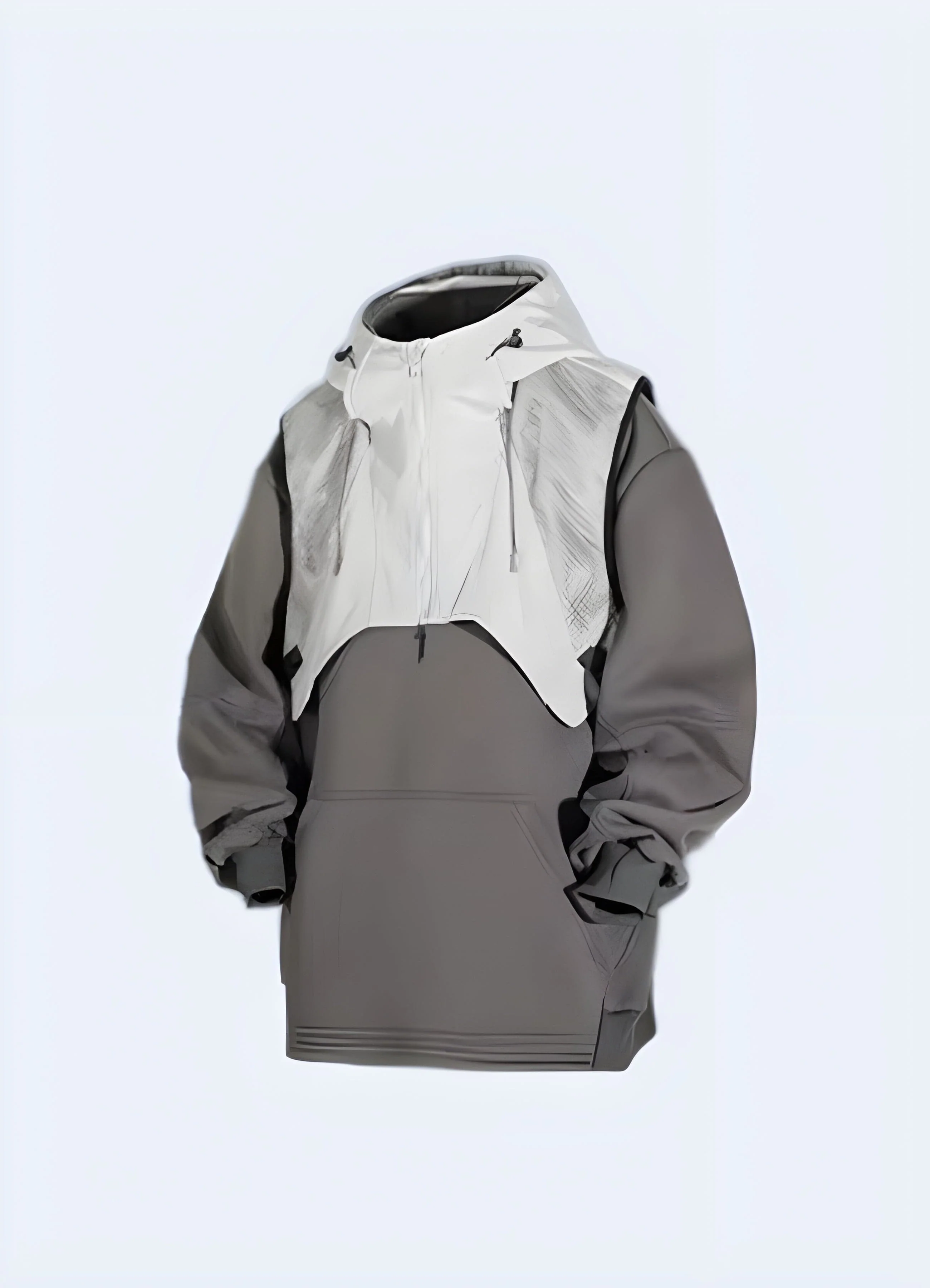 Black Tech Fleece Hoodie - Image 6