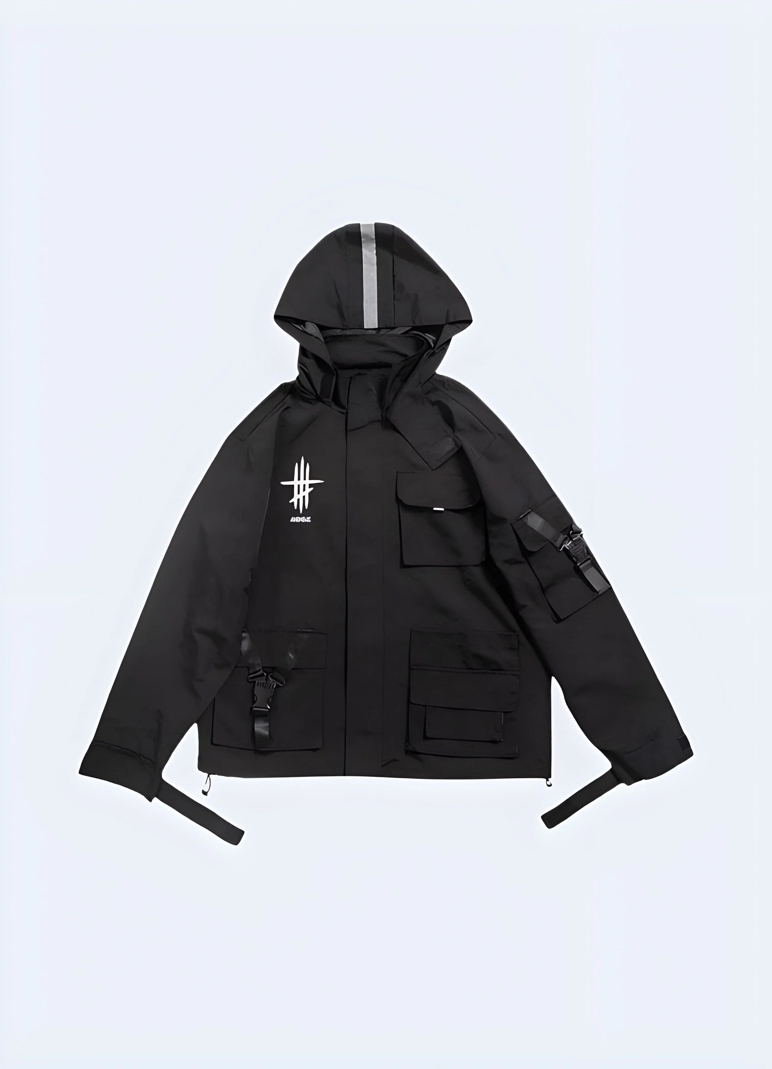 Black Techwear Jacket - Image 4
