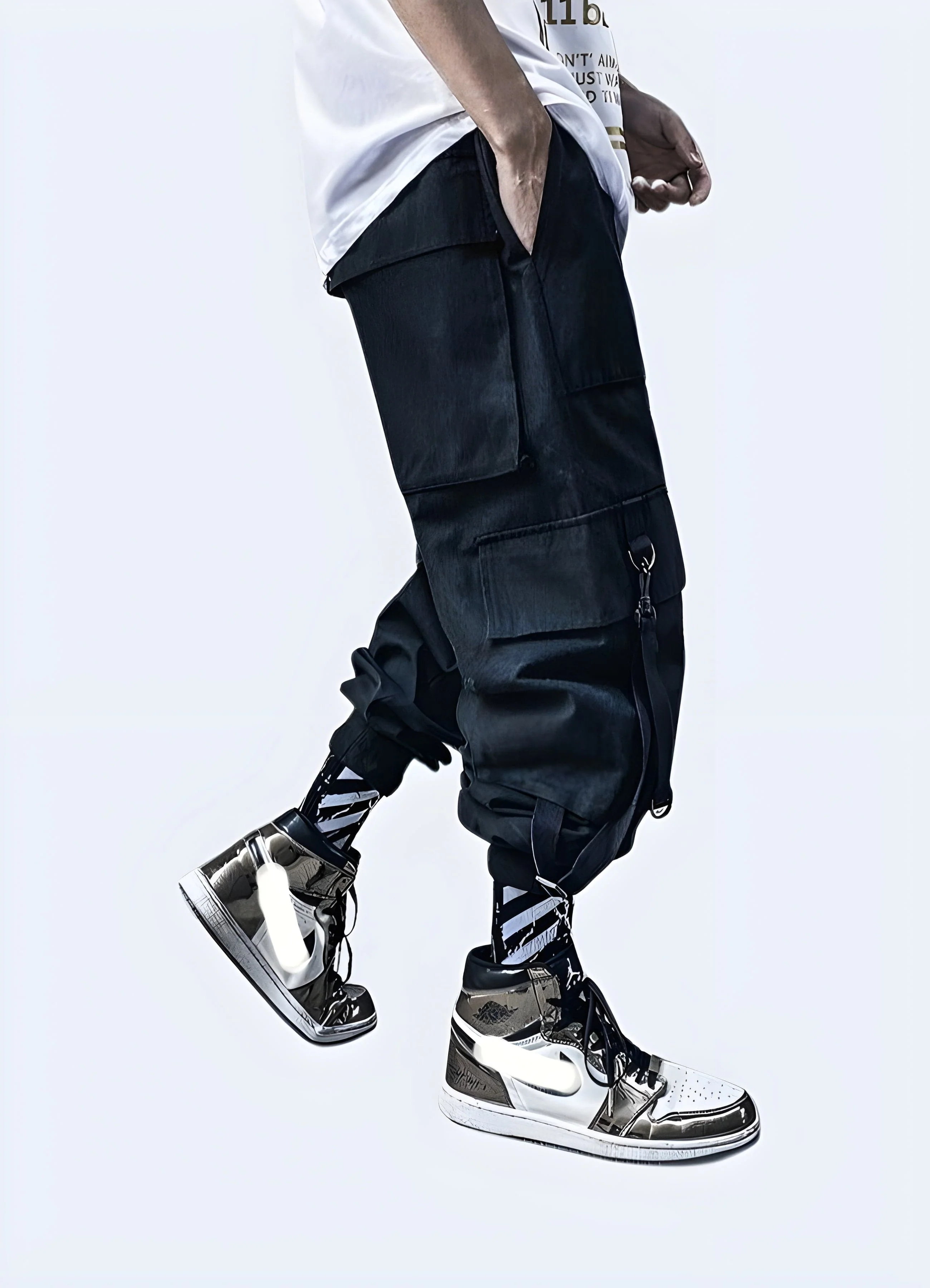 Black Techwear Pants - Image 3