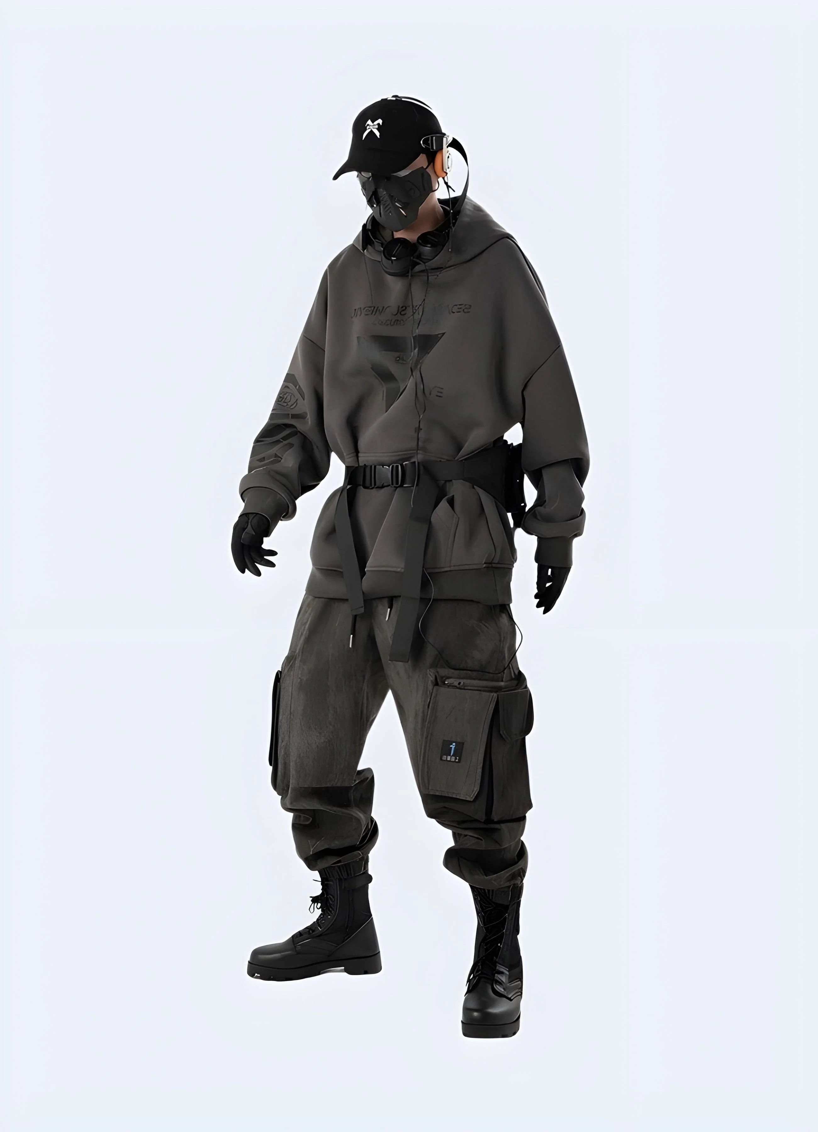 Cyberpunk Techwear Hoodie - Image 5