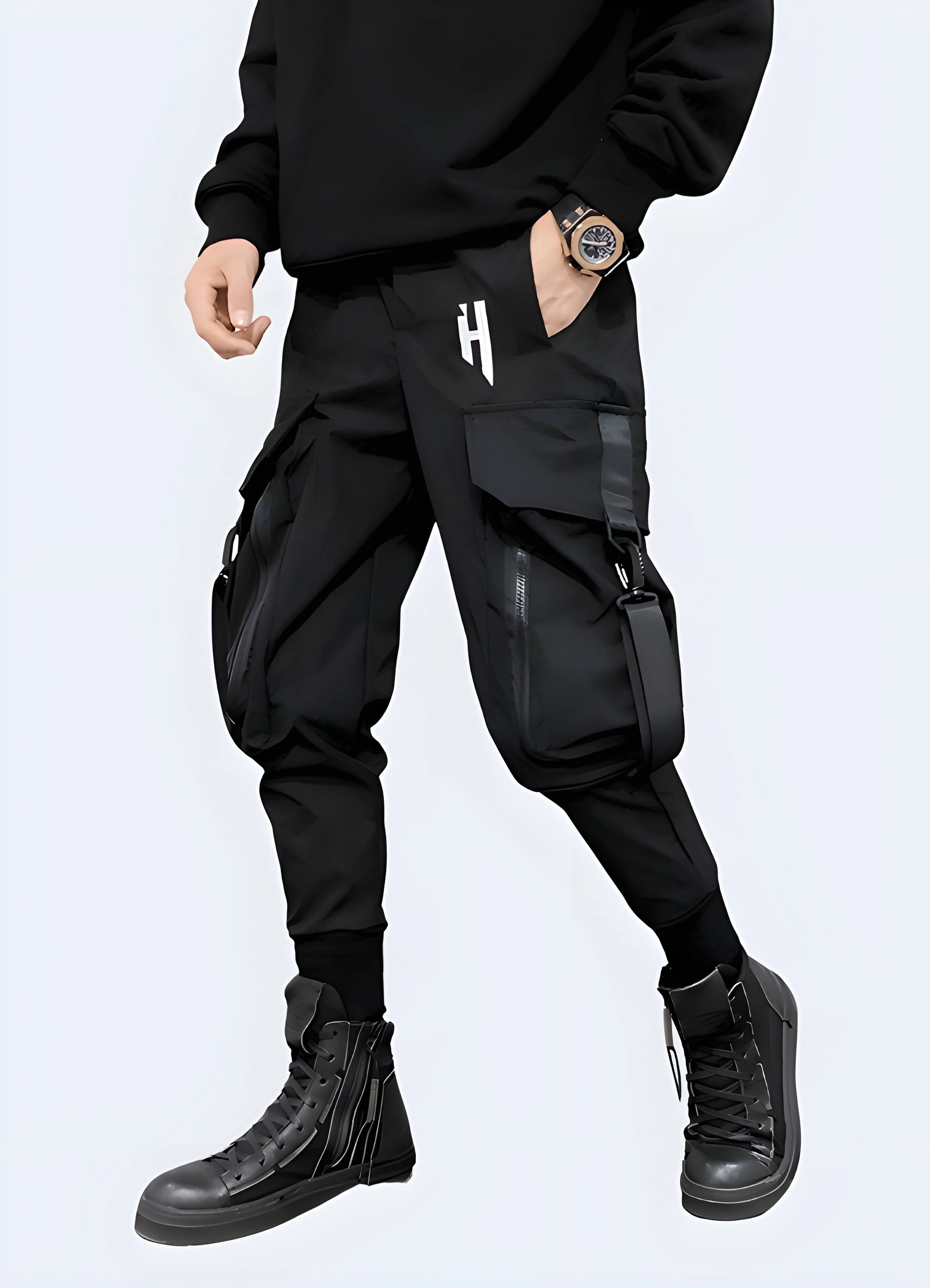 Dark Cargo Pants - Image 3