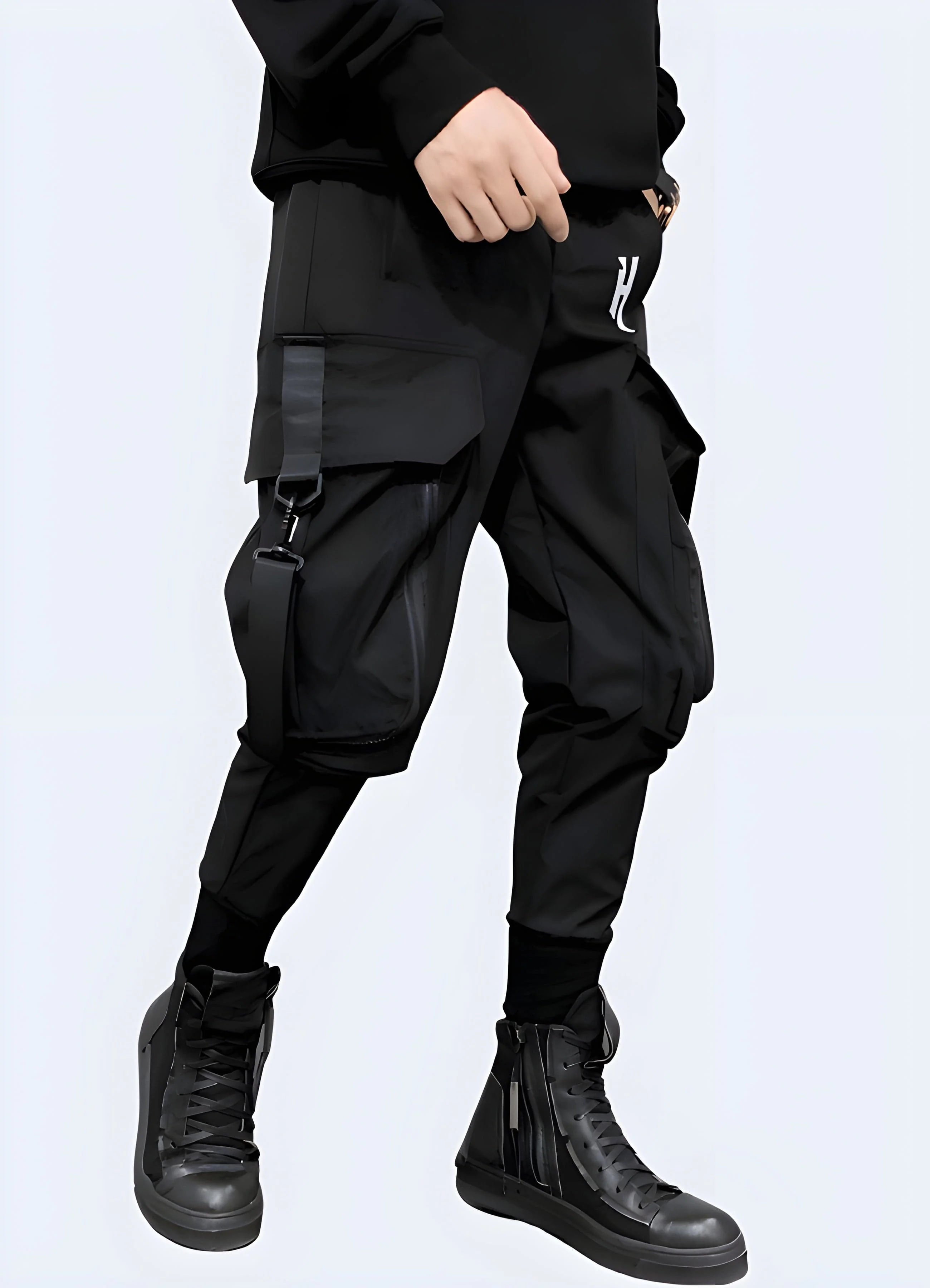 Dark Cargo Pants - Image 4