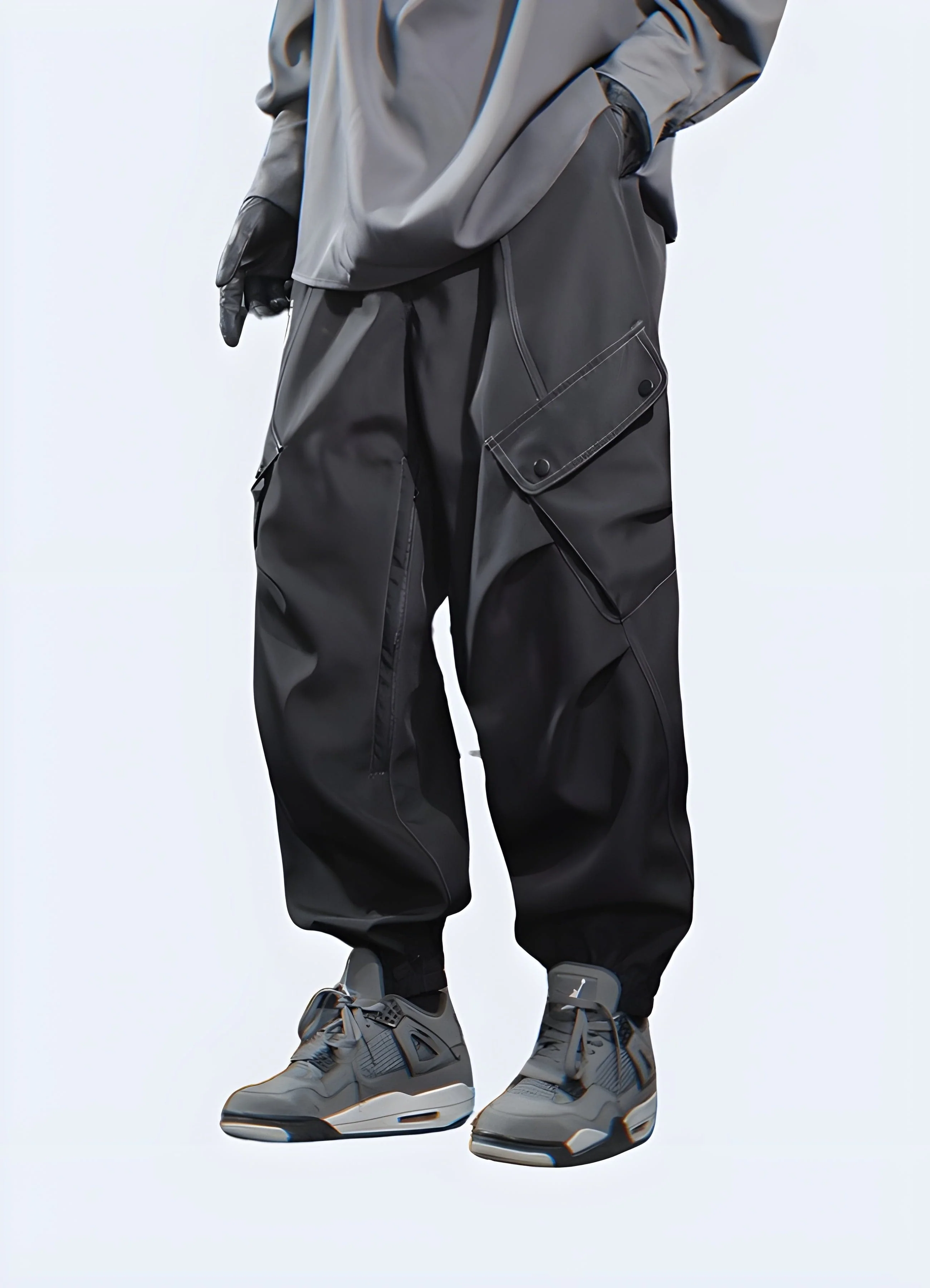 Dark Grey Cargo Pants - Image 3
