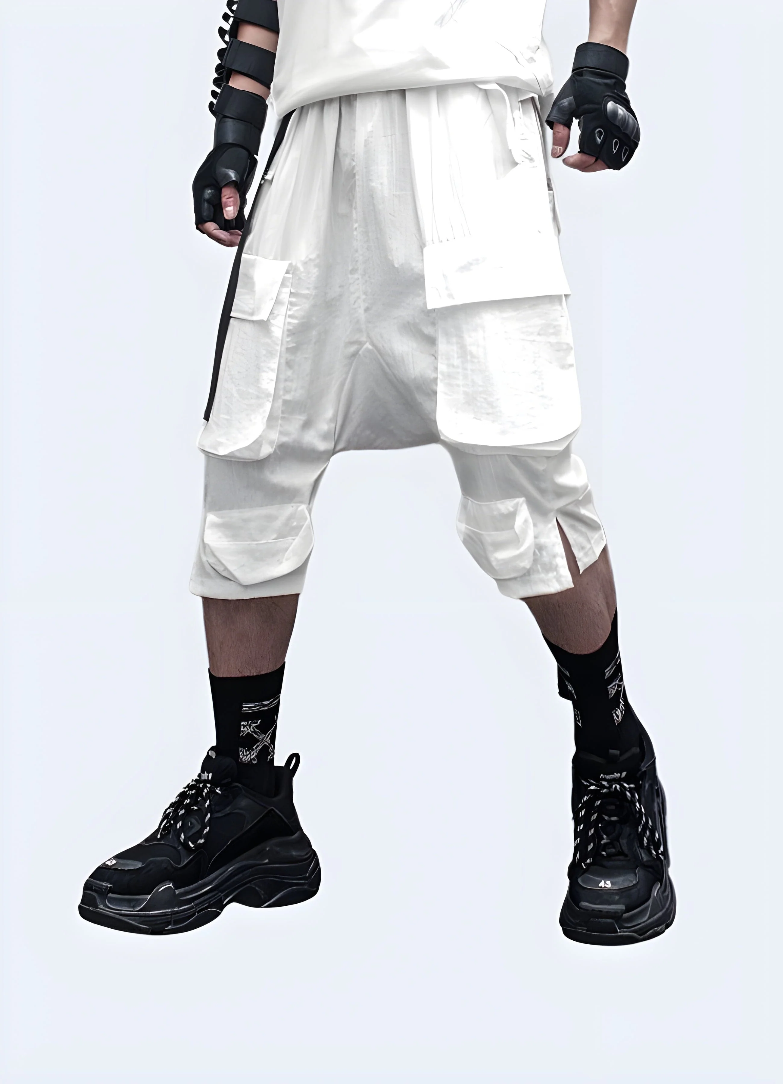 Drop Crotch Techwear Short - Image 5