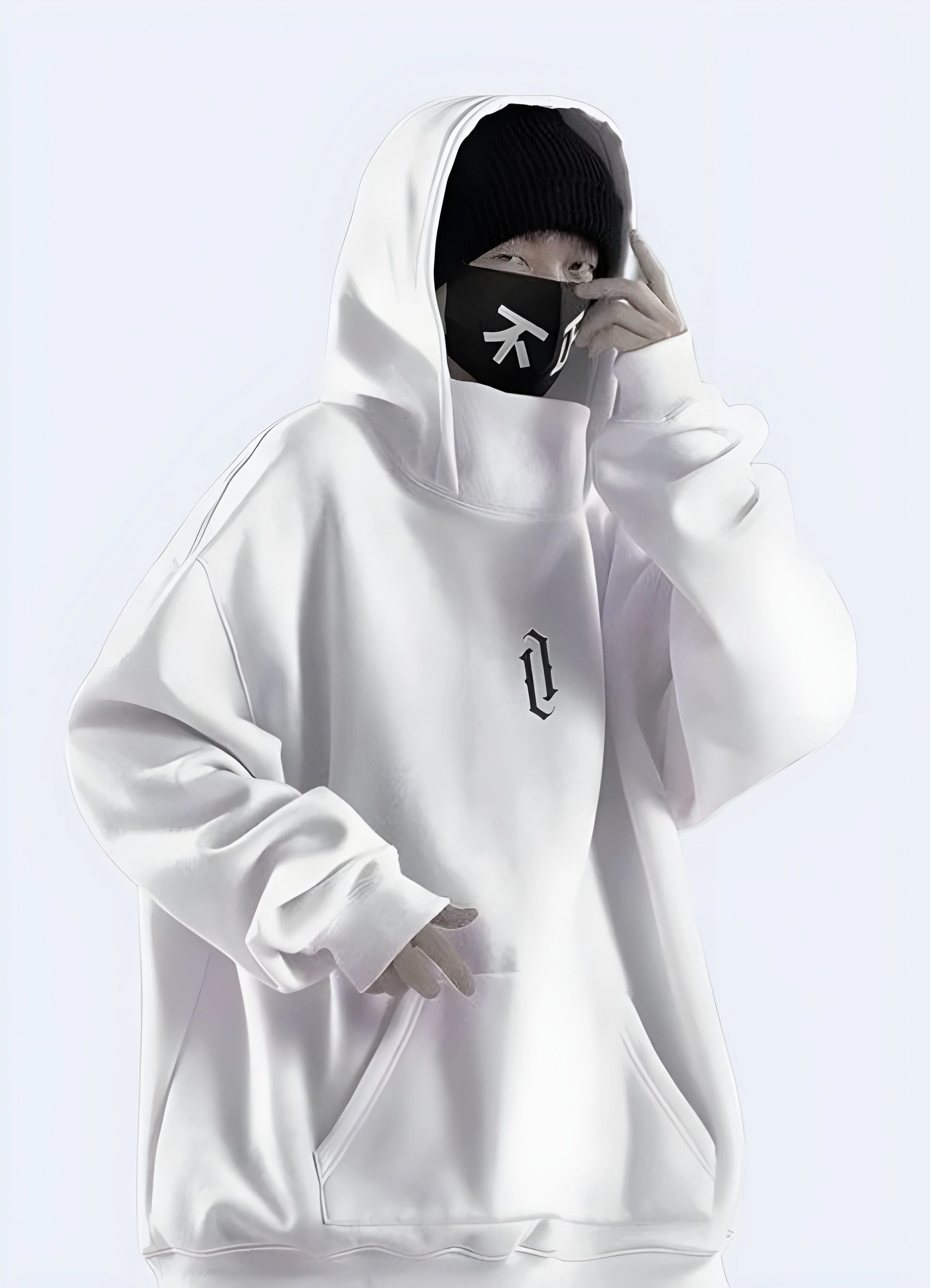 High Collar Hoodie - Image 6