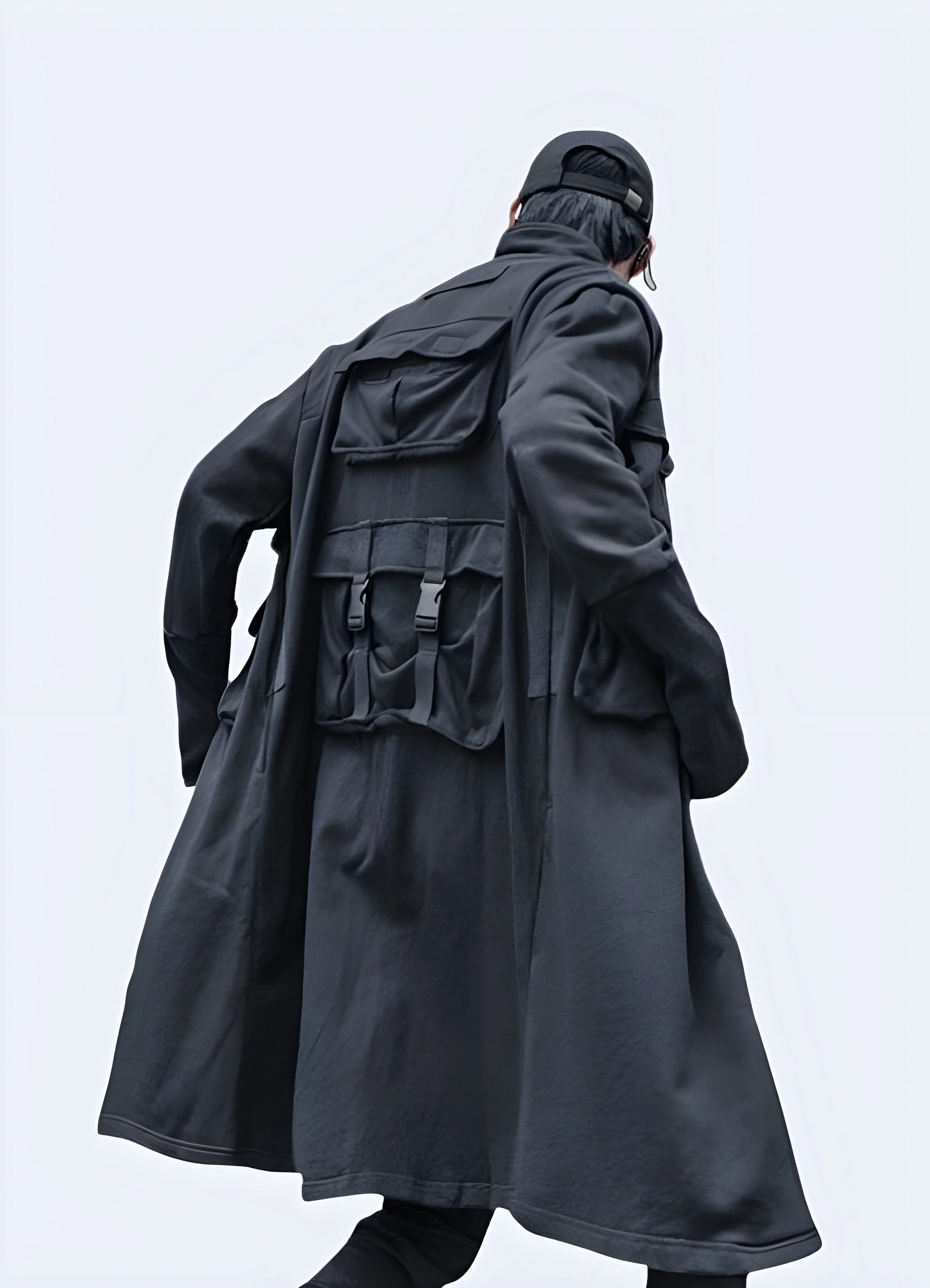 Techwear Long Coat - Image 4