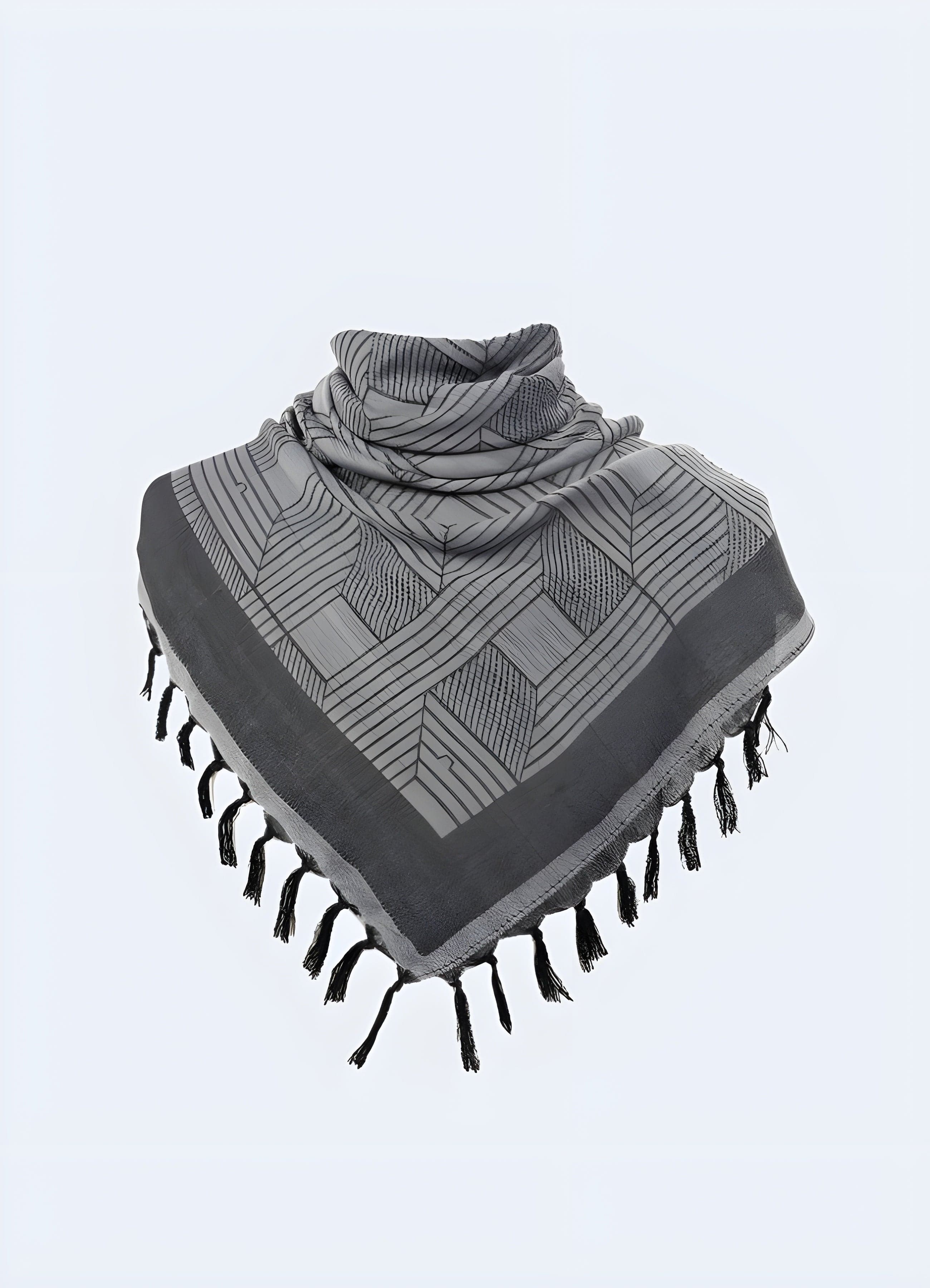 Wasteland Grey Dystopian Scarf - Image 4